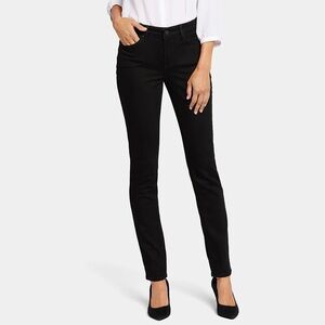 NYDJ Women's Alina Legging Jeans 2P Black Contemporary Office Business